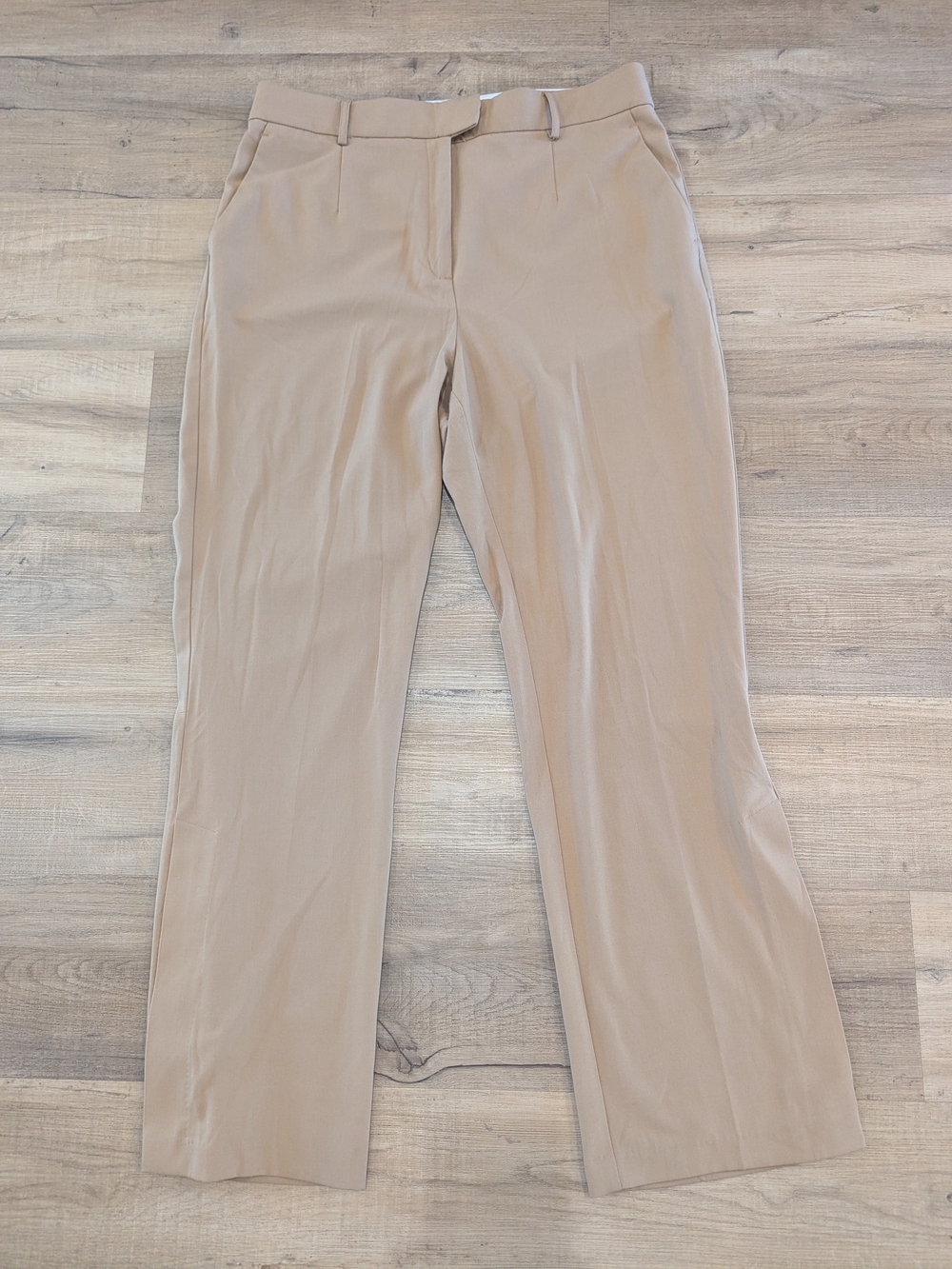 Dynamite Beige Wide Leg Split-Hem Pants - Picture 2 of 11